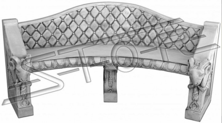 Antyk Style Kamienna Ławka Fotel Krzesło Taras Ogrodowy Szlachetny Wystrój Design Tron