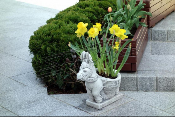 Kosz kwiatów Kwiaty Wazon Naczynie Ogród Patio Dekoracja Figurki Statua