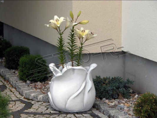 Kosz kwiatów Wazon na kwiaty Naczynie Ozdoba na patio ogrodowe Statua