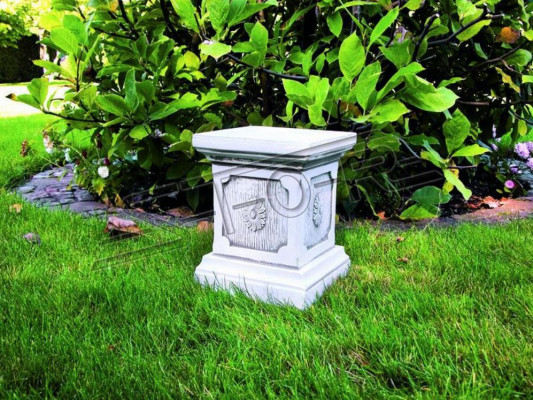 Dekoracja Kolumny Kolumny Kamienne Antyk Styl Roman Biały Decor Stojak Cokół