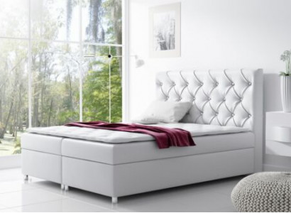 Łóżko Chesterfield Nowoczesne łóżko skrzyniowe Podwójne łóżko łóżko tapicerowane 200x200 Nowość
