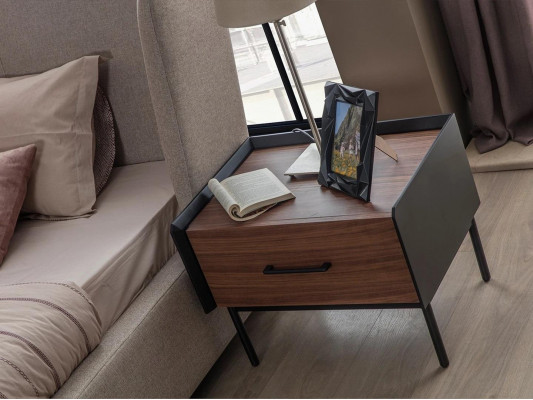 Design Kompletna 4-częściowa Sypialnia Łóżko Stolik nocny Modern Kredens Nowość