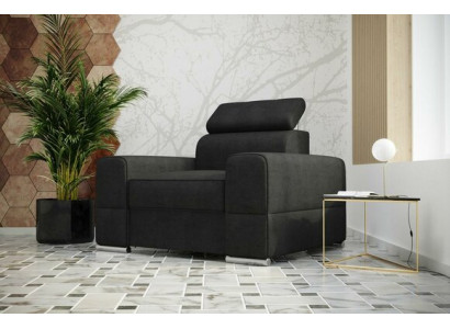 Designerski Luksusowy Fotel Fotel Sofa 1 miejsce do siedzenia TV Lounge Szezlong Skóra Włókienniczy