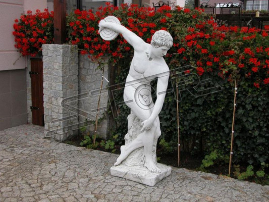 Statua Diskobolos Olympia Rysunek Dekoracja ogrodowa Figurki Rzeźba