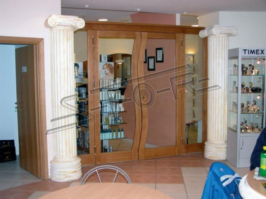 232cm Antyczne kolumny kolumny Kamienna rzeźba statua Ogród rzymski