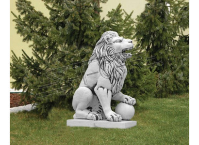 Szlachetny Rycerz Lew Rysunek Statua Rzeźba Figury Rzeźby Ogród