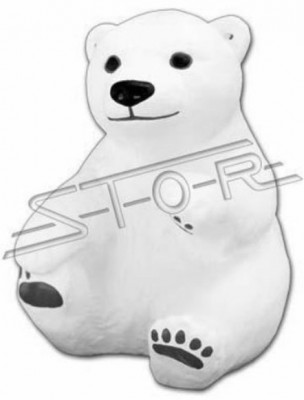 Figurka niedźwiedzia polarnego statua niedźwiedź dekoracje ogrodowe figurki posągi figura dekoracyjna