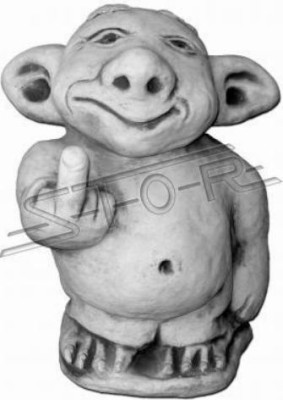 Figurka Statua Dekoracja ogrodowa Dekoracja Śmierdzący palec Posągi środkowego palca