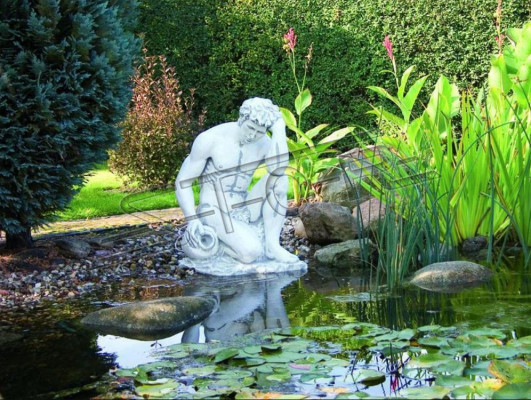 Fontainen Pond Statua Adam Statua Figurki Rzeźby Dekoracyjne posągi