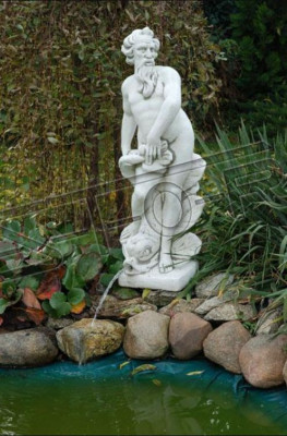 Fontainen Staw Figura Statua Adama Figurki Rzeźby Posągi