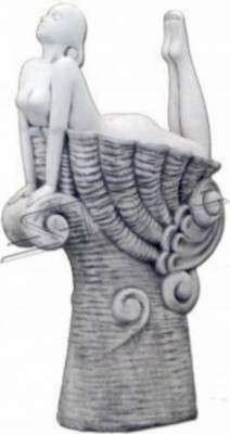 Statua ogrodowa Fontaine Figura ogrodowa Wysoka rzeźba ogrodowa o wysokości 192 cm Figurka ze stawem