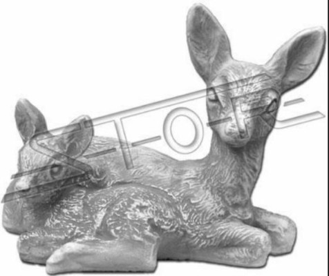 Dekoracja ogrodowa Bambi taras kamienne figurki rysunek dekoracyjny posąg