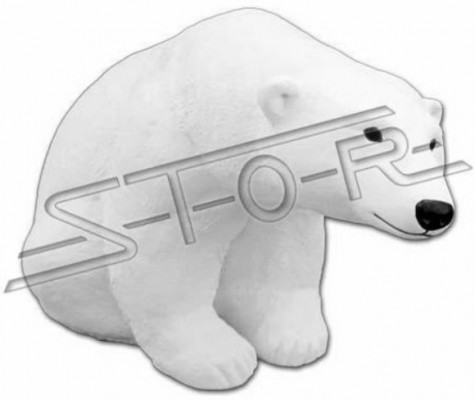 Dekoracje ogrodowe Posąg niedźwiedzia polarnego Rzeźba Figurki Projektant rzeźb