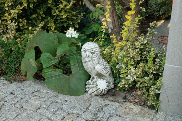 Dekoracje ogrodowe Sowa Patio Kamienne Figury Rysunek Dekoracyjny Statua