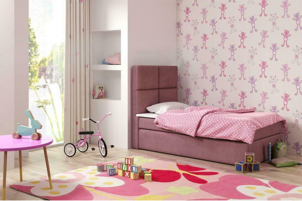 Hotel Łóżko Boxspring Blue Design Łóżko Big Podkładka Małżeństwo Luksusowe łóżko