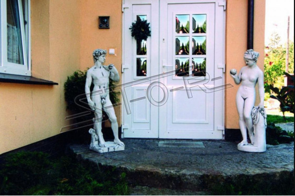 Adam 120cm rzeźba projekt rysunek statua figury ogrodowe posągi