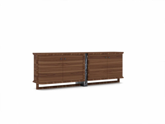 Luksusowy kompletny kredens z 2x Lustro design drewniana szafka jadalnia Meble