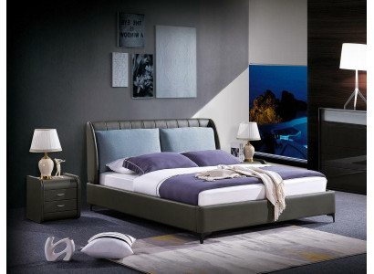 Luksusowe Sypialnia Meble 3szt. Kompletny zestaw Łóżko 2x Szafki nocne Nowoczesny design.