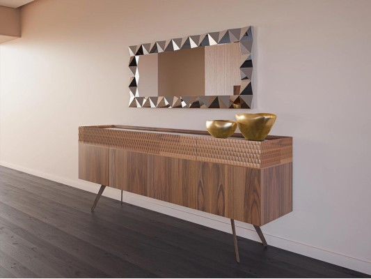 Modern Design jadalnia Kompletny Stół obiadowy 4x Krzesza Luksusowy Kredens Nowa Galota
