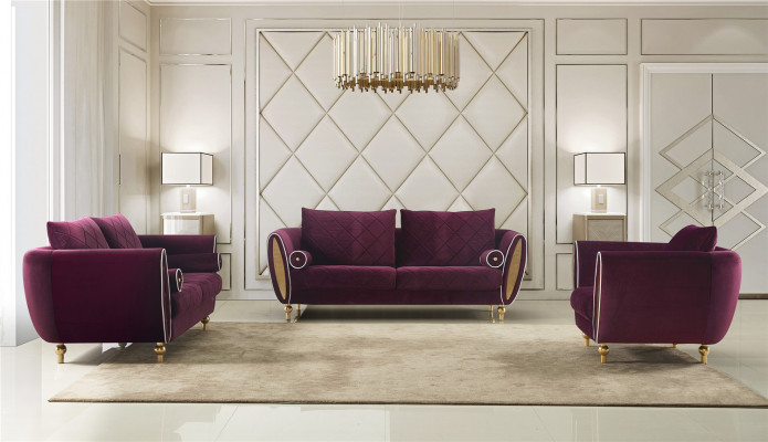 Designerska sofa Zestaw sofowy 3+2+1 miejsce do siedzenia Sofa Podkładka Ustawić pokój dzienny