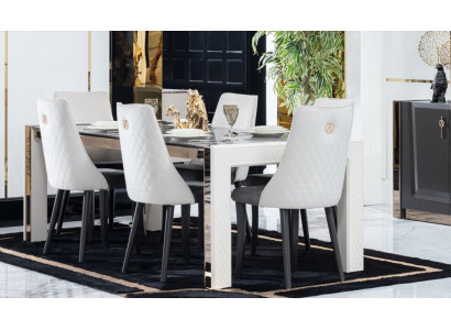 Podkładka Włókienniczy Materiał Dining Group Ustaw Zestaw Kompletny Fotel 6x Krzesła