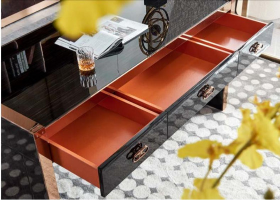 Biurko Drewno Brązowe Tabela Gabinet stoły Biuro Nowoczesny Design Meble Luksusowe