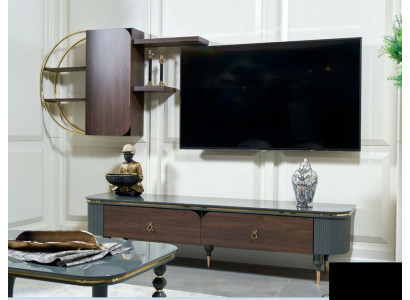 Drewno design tv Meble Półki Meblościanki Półka Living Ściana Szafki Boczna Niska Deska