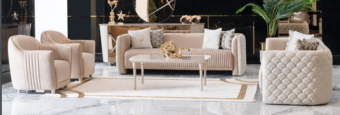 Sofa Kanapa Aksamit Podkładka Siedziba 3311 miejsce siedzące Design Kanapy Sofy Drewno Nowe Ustawić