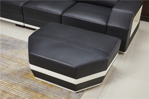 Skórzana sofa Żywy krajobraz Narożnik Ustawić Design Nowoczesna kanapa Narożnikowa w kształcie litery L