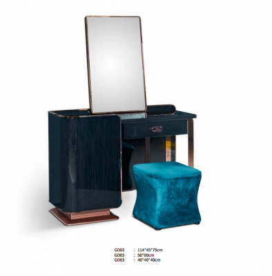 Stołek Blue Włókienniczy Sypialnia Nowy Kreatywny Nowoczesny Design Meble Luksusowy Materiał