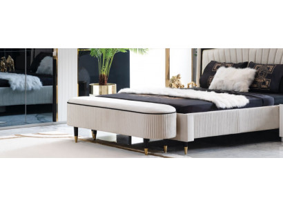 Stołek Podkładka Siedziba Design Włókienniczy Relaks Luksusowy podnóżek Sofa Kanapa Material