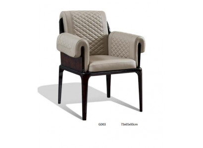 Krzesła jadalnia Modern Design Meble Drewno Luxury Beige 4x Oparcie Krzesło do jadalni