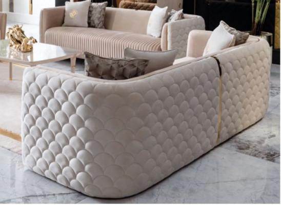 Sofa trzyosobowa Podkładka luksusowa sofa Siedziba sofy Pokój Meble 3er Włochy design