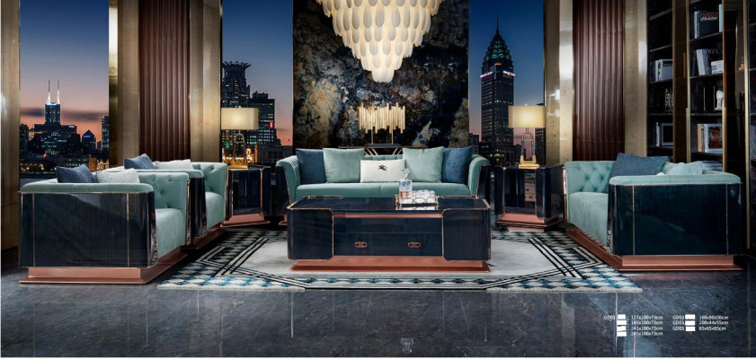stolik kawowy Drewno Brown Noble stoły Nowoczesny Design Meble Luksusowy Salon