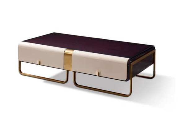 stolik kawowy Sofa Stolik Luxury Drewno Salon Stal nierdzewna Modern