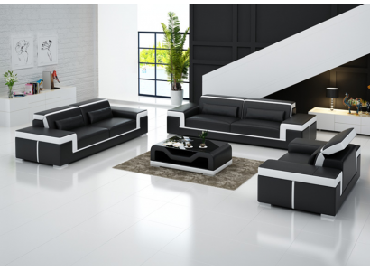 Luksusowy Zestaw sofowy do salonu 3+2 Zestaw Ustawić Skórę Podkładkę do kanap