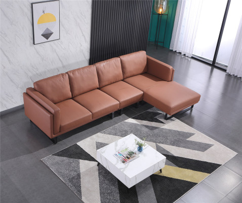 Skórzana Sofa Kanapa Zestaw sofowy Narożnikowa kanapa Narożnik Ustawić Design Modern Decor Sofa