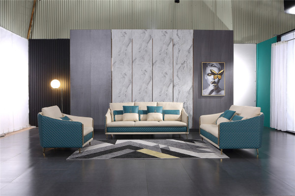 Zestaw sofowy 3+1+1 miejsce do siedzenia Zestaw Sofa Podkładka Kanapa Skóra Podkładka Ustawić