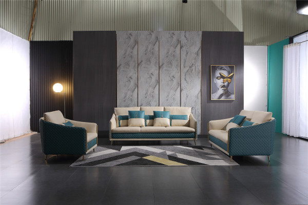 Zestaw sofowy 3+1+1 miejsce do siedzenia Zestaw Sofa Podkładka Kanapa Skóra Podkładka Ustawić