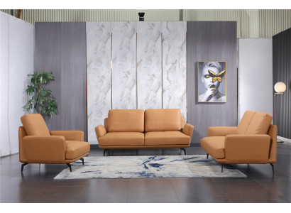 Skórzana sofa Zestaw sofowy dekoracja 3+2+1 miejsce do siedzenia zestaw tapicerowana sofa Ustawić kanapę