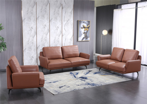 Zestaw sofowy 3+2 miejsce do siedzenia skórzana sofa kanapa Żywy krajobraz Ustawić Design Modern