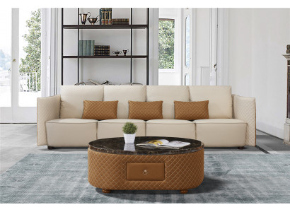 Sofa Kanapa 310cm Podkładka Sofy 5 miejsce do siedzenia Włókienniczy Pokój dzienny duże xxl Kanapy