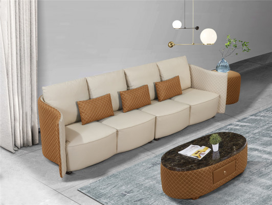 Sofa Kanapa 310cm Podkładka Sofy 5 miejsce do siedzenia Włókienniczy Pokój dzienny duże xxl Kanapy