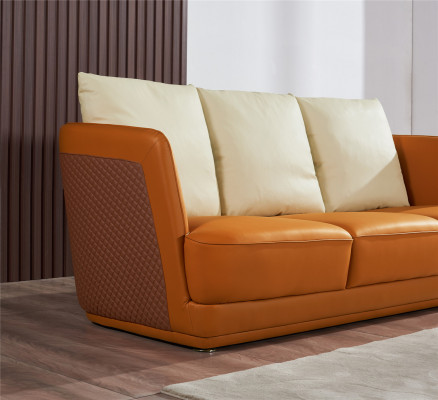 Zestaw sofowy 3+2 miejsce do siedzenia skórzana sofa kanapa Żywy krajobraz Ustawić design