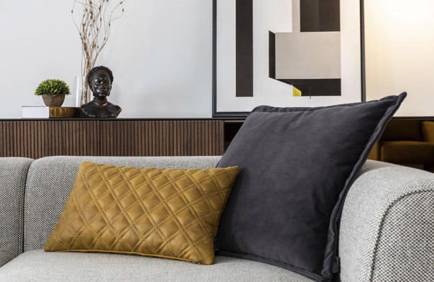 Sofa trzyosobowa 3 miejsce siedzące sofa materiałowa kanapa nowoczesna szara materiałowa nowa