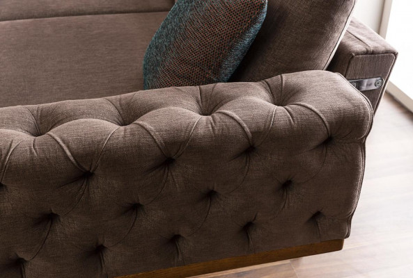 Grupa Zestaw sofowy 331 miejsce do siedzenia Sofa materiałowa Sofa Sofy Materiał Fotel Szary