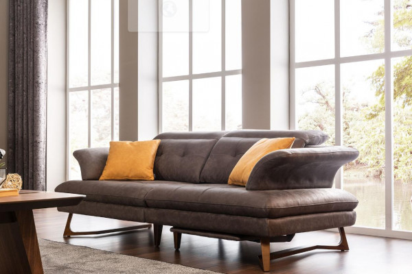Zestaw sofowy 321 miejsce do siedzenia Sofa Sofy Obcios Nowoczesny Szary Zestaw Fotel