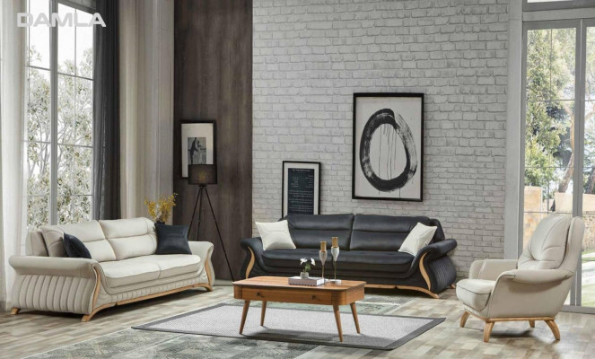 Designerskie Kanapy Podkładka Sofa Sofy 3 miejsce do siedzenia trzyosobowe sztuczna skóra salon