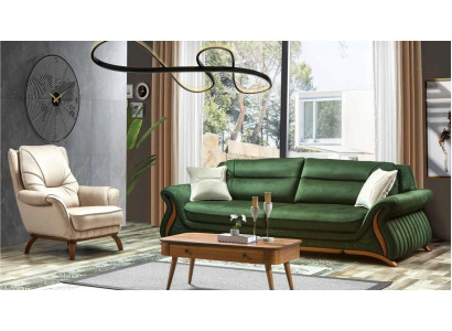 Luksusowe Klasyczne Kanapy Włókiennicze Design Sofa 3+1 Siedziba Fotel Couch Podkładka Sofy