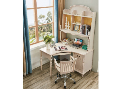 Biurko stół narożny biuro stoły biurka Meble styl rustykalny Office Drewno